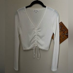 Reformation adie top xs white
